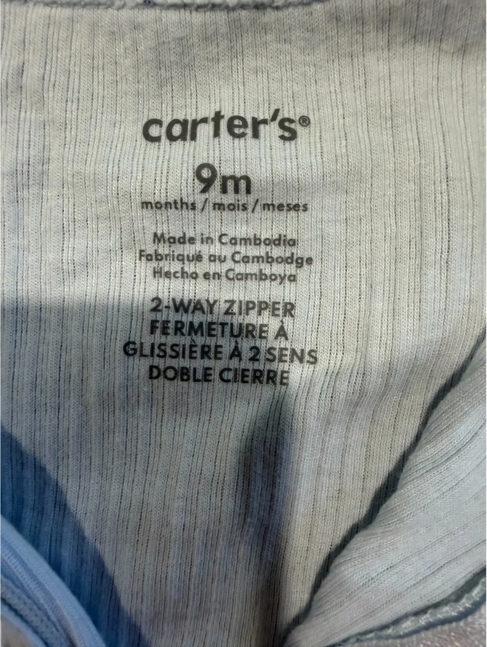 Carter's Baby Girls' 3-Pack Footed Pajamas Sleepers, 9 Months, Mixed Prints